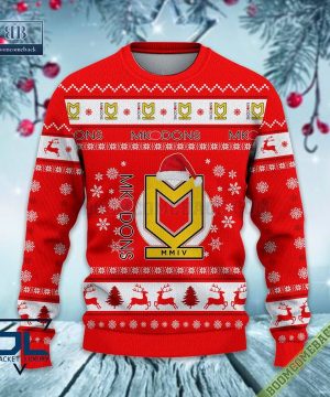 Milton Keynes Dons FC Trending Ugly Christmas Sweater