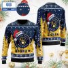 Michigan Wolverines NCAA Santa Claus Hat Ho Ho Ho 3D Custom Name Ugly Christmas Sweater