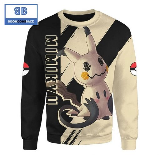 Mimikyu Pokemon Anime Christmas 3D Sweatshirt