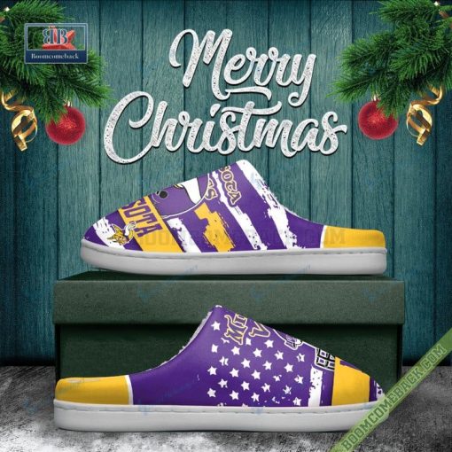 Minnesota Vikings Christmas Indoor Slippers