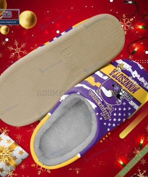 Minnesota Vikings Christmas Indoor Slippers