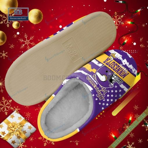 Minnesota Vikings Christmas Indoor Slippers