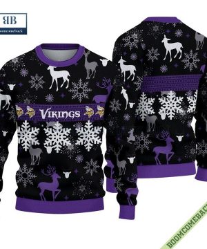 Minnesota Vikings Christmas Pattern Ugly Knitted Sweater