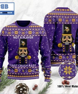 Minnesota Vikings Not A Player I Just Crush Alot Ugly Christmas Sweater