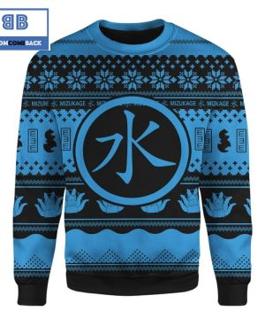 Mizukage Naruto Anime Custom Imitation Knitted Ugly Christmas Sweater