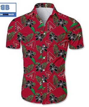 MLB Arizona Diamondbacks Tropical Flower Hawaiian Shirt