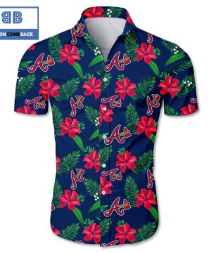 MLB Atlanta Braves Tropical Flower Hawaiian Shirt