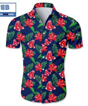 MLB Boston Red Sox Tropical Flower Hawaiian Shirt