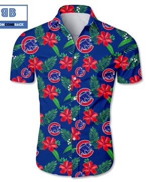 MLB Chicago Cubs Tropical Flower Hawaiian Shirt