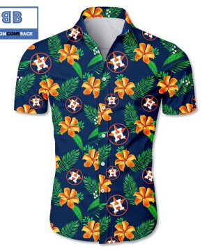 MLB Houston Astros Tropical Flower Hawaiian Shirt