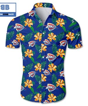 MLB Oklahoma City Thunder Tropical Flower Hawaiian Shirt