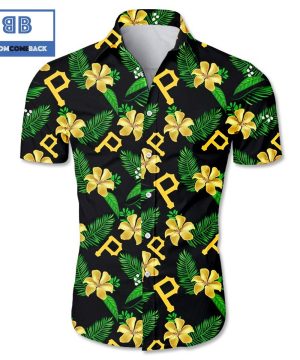 MLB Pittsburgh Pirates Tropical Flower Hawaiian Shirt