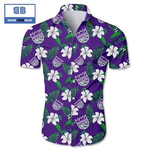 MLB Sacramento Kings Tropical Flower Hawaiian Shirt