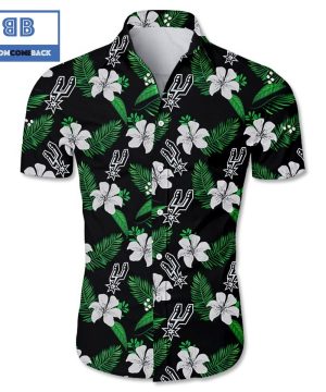 MLB San Antonio Spurs Tropical Flower Hawaiian Shirt