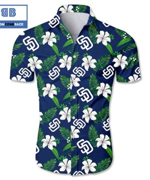 MLB San Diego Padres Tropical Flower Hawaiian Shirt