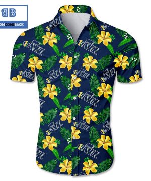 MLB Utah Jazz Tropical Flower Hawaiian Shirt