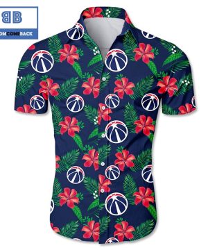 MLB Washington Wizards Tropical Flower Hawaiian Shirt