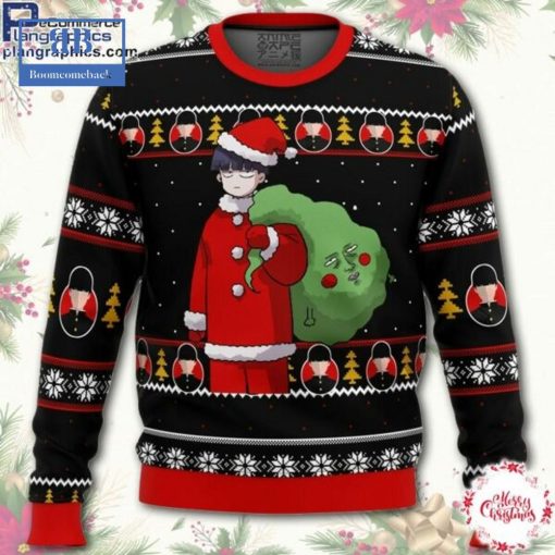 Mob Psycho 100 Santa Shigeo Kageyama Ugly Christmas Sweater