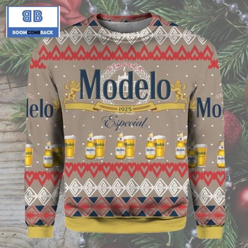 Modelo Especial Beer Ugly Christmas Sweater