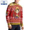 Luffy Snake Man One Piece Anime Christmas Custom Knitted 3D Sweater