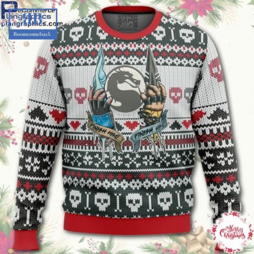 Mortal Kombat Finish Him Ugly Christmas Sweater