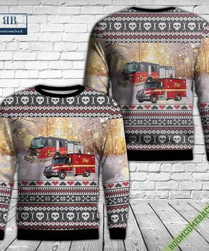 Morton Grove Fire Department Christmas Sweater Jumper