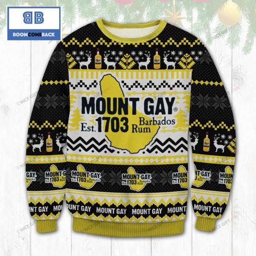 Mount Gay Rum Beer Christmas Ugly Sweater