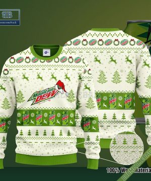 Mountain Dew Santa Hat Christmas Ugly Christmas Sweater Hoodie Zip Hoodie Bomber Jacket