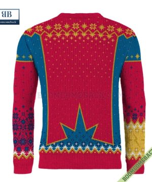 ms marvel uniform cosmic 3d ugly christmas sweater gift for adult and kid 7 ObDF7