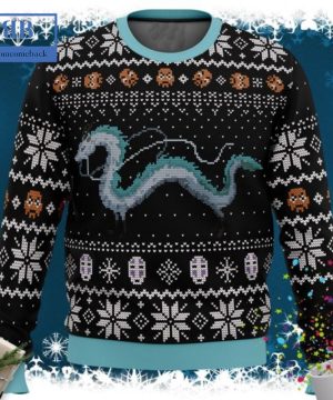 My Neighbor Totoro Dragon Black Ugly Christmas Sweater