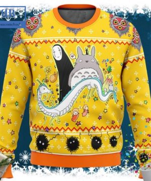 My Neighbor Totoro No-Face Dragon Ugly Christmas Sweater