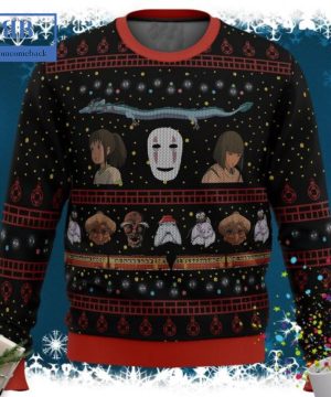 My Neighbor Totoro No-Face Spirited Away Ugly Christmas Sweater