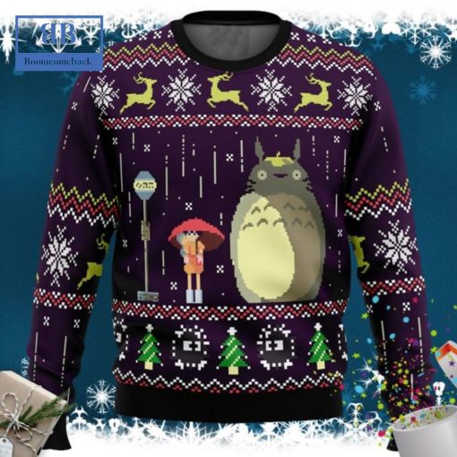 My Neighbor Totoro Rain Purple Ugly Christmas Sweater