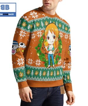 Nami One Piece Anime Christmas Custom Knitted 3D Sweater