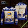 New York Knicks Basketball Team Reindeer Pattern Ugly Christmas Sweater