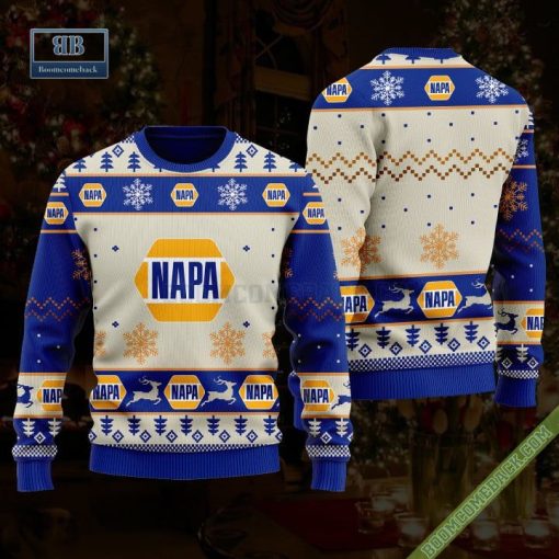 NAPA Auto Parts Reindeer 3D Ugly Christmas Sweater