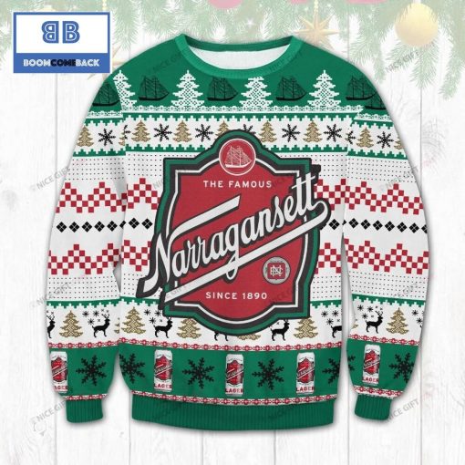 Narragansett Beer Christmas Ugly Sweater