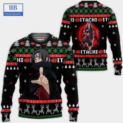 Naruto Akatsuki Itachi Ver 2 Ugly Christmas Sweater