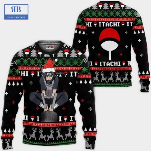 Naruto Akatsuki Itachi Ver 3 Ugly Christmas Sweater