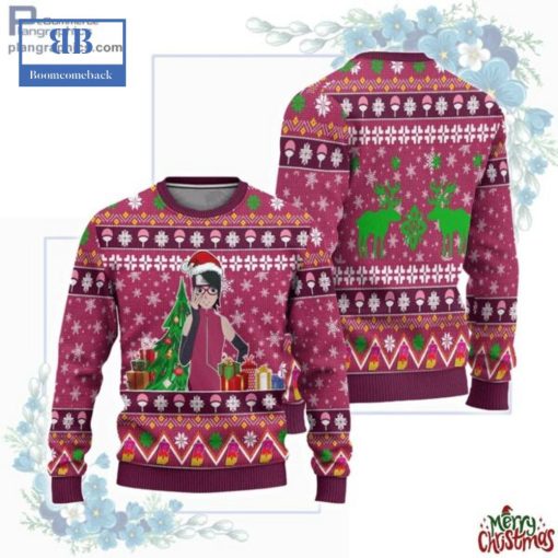 Naruto Sarada Uchiha Ugly Christmas Sweater