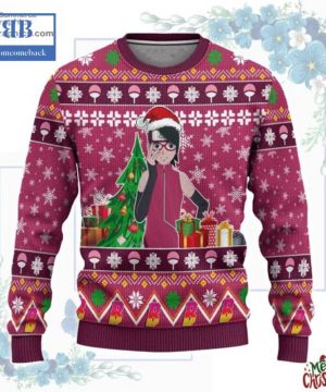 naruto sarada uchiha ugly christmas sweater 3 zfDEg