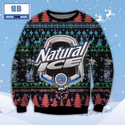 Natural Ice Beer Christmas Ugly Sweater