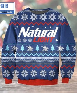 Natural Light Beer Christmas Ugly Sweater