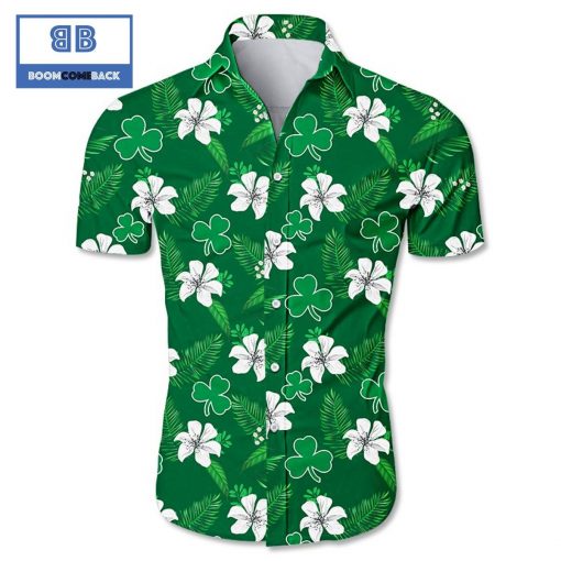 NBA Boston Celtics Tropical Flower Hawaiian Shirt