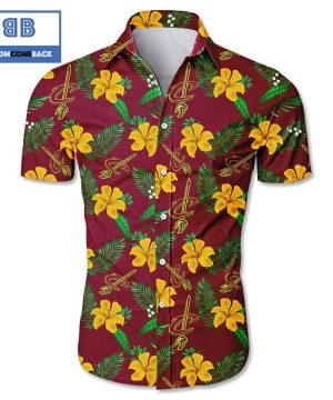 NBA Cleveland Cavaliers Tropical Flower Hawaiian Shirt