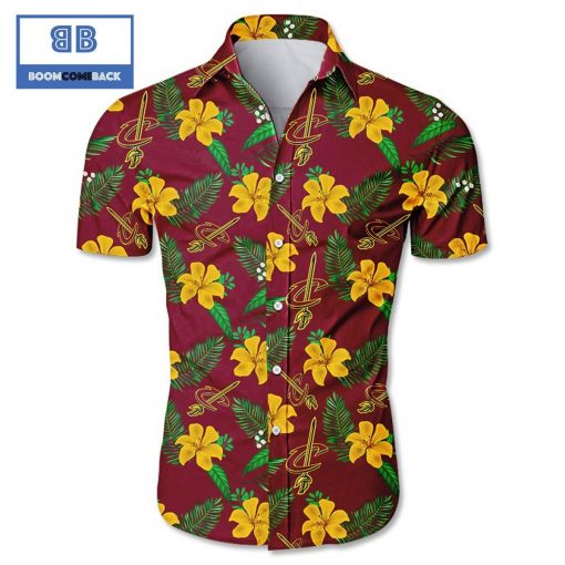 NBA Cleveland Cavaliers Tropical Flower Hawaiian Shirt