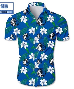 NBA Dallas Mavericks Tropical Flower Hawaiian Shirt