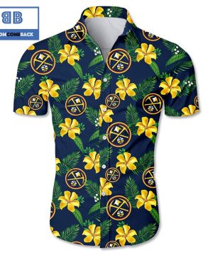 NBA Denver Nuggets Tropical Flower Hawaiian Shirt