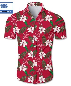 NBA Houston Rockets Tropical Flower Hawaiian Shirt