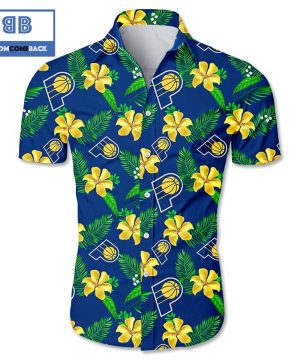 NBA Indiana Pacers Tropical Flower Hawaiian Shirt